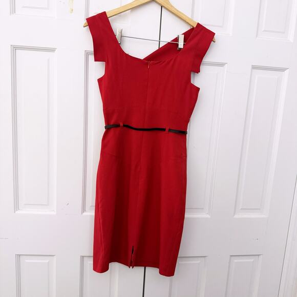 Black Halo Jackie O Belted Dress (Size 4) - Picture 9 of 10